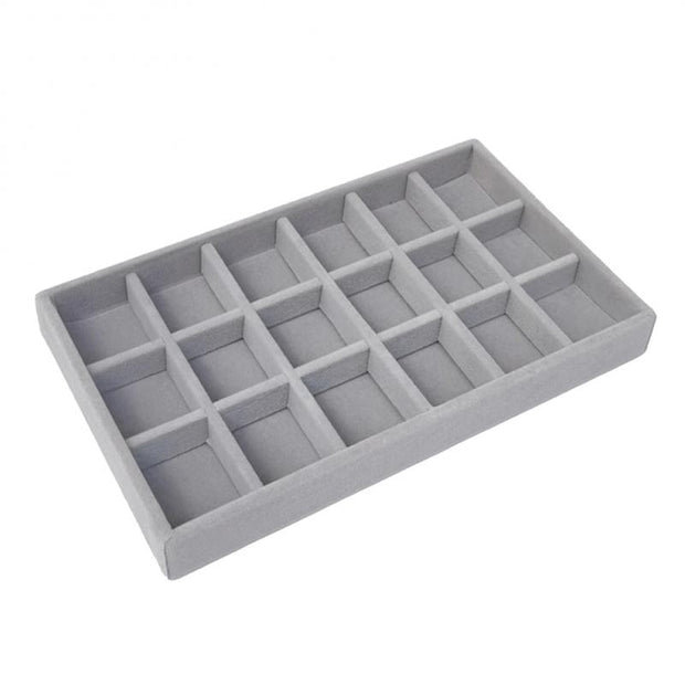 Jewelry Box Fashion Velvet Earrings Necklace Ring Jewelry Organizer Case for drawer
