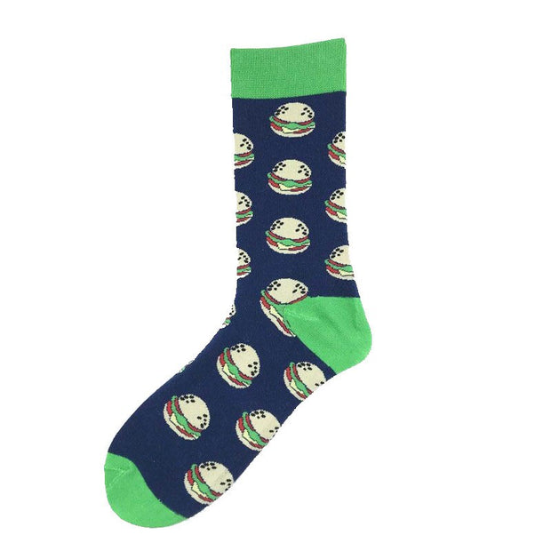 Fashion Art Harajuku Men‘s Socks Fruit Printed Happy Socks
