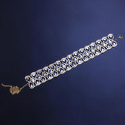 Statement Silver Color Big Crystal Stone Necklace Choker for Women